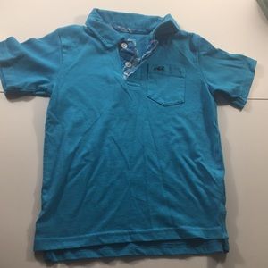 Boys turquoise blue shirt